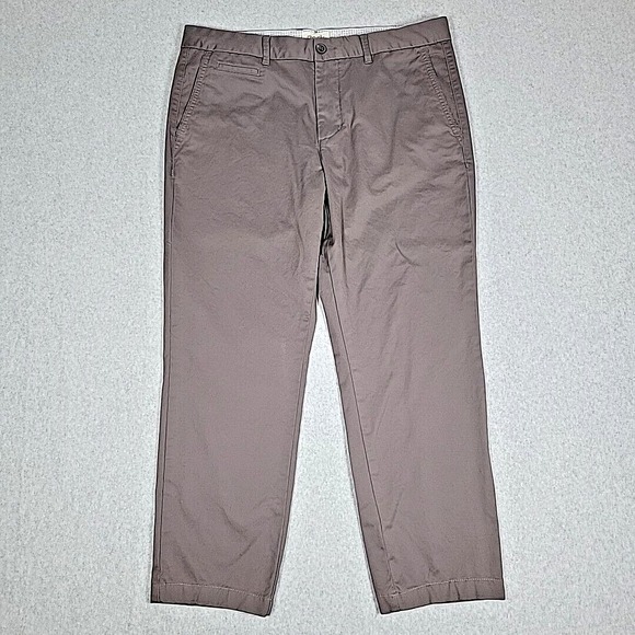 Perk Pants Men's 35 x 30 Feel Good Chinos Coffee Brown Slim Fit + Stretch Office - Picture 2 of 14